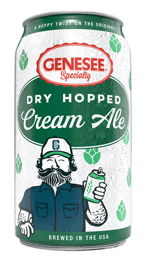 A can of Genesee Dry Hopped Cream Ale